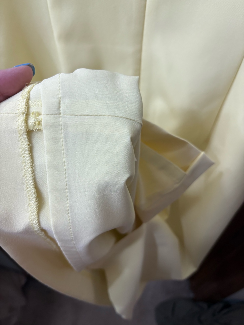 ANTONIO MELANI Butter Yellow Puff-Sleeve Sheath Tailored Dress 14 - Picture 8 of 8